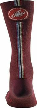 Biciklistički čarape Castelli Racing Stripe 18 Sock Bordeaux L/XL Biciklistički čarape - 2