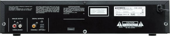 Rack predvajalnik (vgradni) Tascam CD-200BT - 5