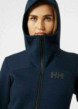 Friluftsliv huvtröja Helly Hansen W HP Ocean Sweat Navy Melange XS Friluftsliv huvtröja - 7