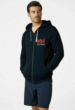 Hoodie Helly Hansen Men's HH Logo Full Zip Hoodie Navy 3XL - 3