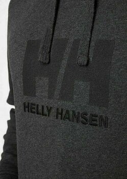 Jopa s kapuco Helly Hansen Men's HH Logo Jopa s kapuco Ebony Melange S - 5