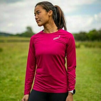 Running t-shirt with long sleeves
 Inov-8 Base Elite Long Sleeve Base Layer Women's 3.0 Pink 36 Running t-shirt with long sleeves - 5