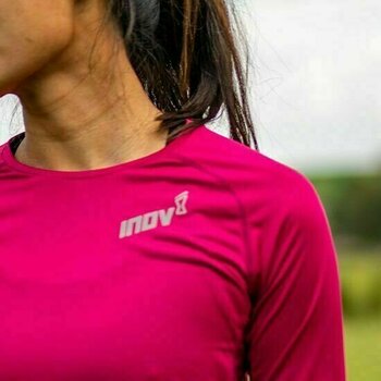 Løbe t-shirt med lange ærmer Inov-8 Base Elite Long Sleeve Base Layer Women's 3.0 Pink 36 Løbe t-shirt med lange ærmer - 7