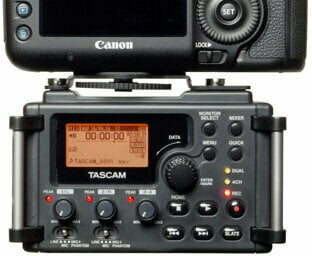 Portable Digital Recorder Tascam DR-60D MKII Black - 5
