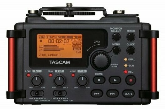 Portable Digital Recorder Tascam DR-60D MKII Black - 8