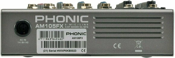 Mixer analog Phonic AM105FX - 2