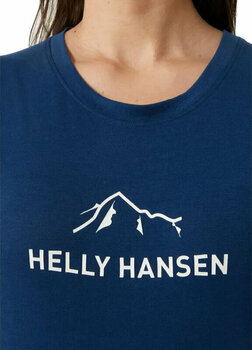 Udendørs T-shirt Helly Hansen W Skog Recycled Graphic T-shirt Ocean S Udendørs T-shirt - 5