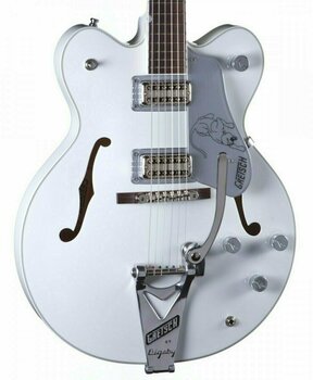 Gitara semi-akustyczna Gretsch G6137TCB Panther White - 2