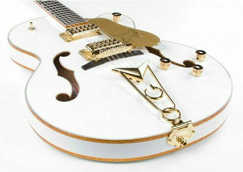 Halvakustisk guitar Gretsch G6139CB Falcon White - 3