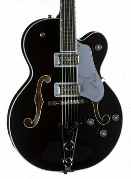 Halvakustisk guitar Gretsch G6139CB Falcon Black - 2