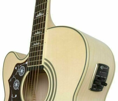 Elektroakustická kytara Jumbo Epiphone EJ200CE Left Handed Natural - 3