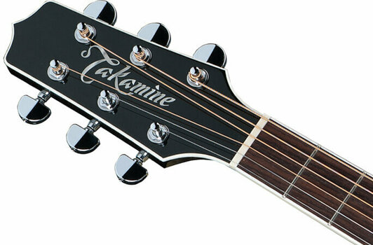 Dreadnought elektro-akoestische gitaar Takamine EF341SC-LH Black - 4
