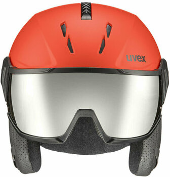 Skihelm UVEX Instinct Visor Fierce Red/Black Mat 60-62 cm Skihelm - 2