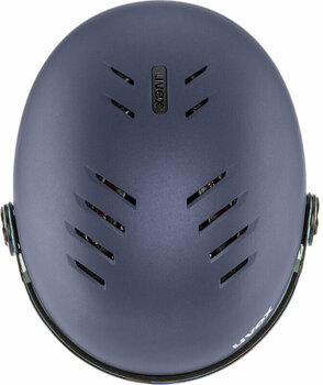 Ski Helmet UVEX Rocket Junior Visor Navy/Red Stripes Mat 51-55 cm Ski Helmet - 5