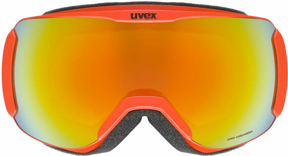 Ski-bril UVEX Downhill 2100 CV Fierce Red/Mirror Orange/CV Green Ski-bril - 2
