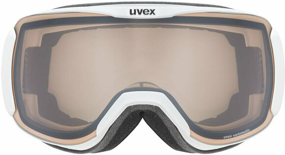 Ski Goggles UVEX Downhill 2100 V White Mat/Variomatic Mirror Silver Ski Goggles - 2