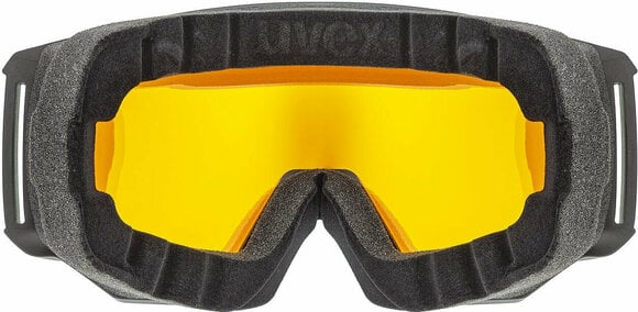 Okulary narciarskie UVEX Athletic FM Black Mat/Mirror Green Okulary narciarskie - 3
