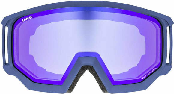 Skibriller UVEX Athletic FM Navy Mat/Mirror Blue Skibriller - 2
