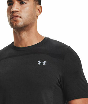 Ανδρικές Μπλούζες Τρεξίματος Kοντομάνικες Under Armour UA Seamless Short Sleeve T-Shirt Black/Mod Gray S Ανδρικές Μπλούζες Τρεξίματος Kοντομάνικες - 3