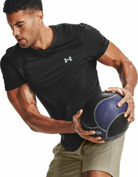 Тениска с къс ръкав за бягане Under Armour UA Seamless Short Sleeve T-Shirt Black/Mod Gray S Тениска с къс ръкав за бягане - 6