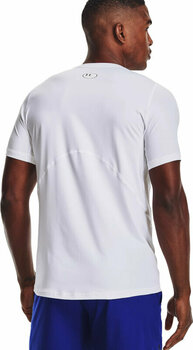 Hardloopshirt met korte mouwen Under Armour Men's HeatGear Armour Fitted Short Sleeve White/Black M Hardloopshirt met korte mouwen - 5