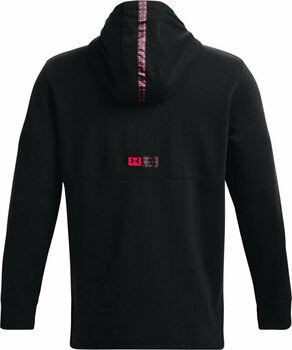 Laufsweatshirt Under Armour Men's UA Accelerate Hoodie Black/Radio Red S Laufsweatshirt - 2