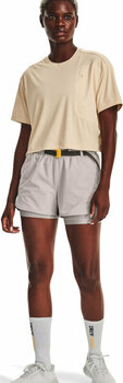 Juoksushortsit Under Armour Women's UA Terrain 2-in-1 Shorts Ghost Gray/Fresh Clay M Juoksushortsit - 6