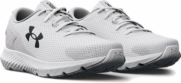 Weghardloopschoenen Under Armour Women's UA Charged Rogue 3 Running Shoes White/Halo Gray 38,5 Weghardloopschoenen - 4