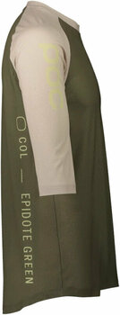 Kolesarski dres, majica POC MTB Pure 3/4 Jersey Epidote Green/Light Sandstone Beige L - 2