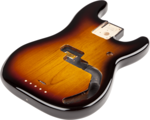 Cuerpo de bajo Fender Precision Bass Body Vintage Bridge Brown Sunburst Cuerpo de bajo - 2