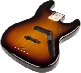 Cuerpo de bajo Fender Jazz Bass Body Vintage Bridge Brown Sunburst Cuerpo de bajo - 1