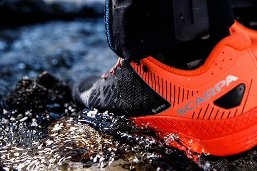 Trailowe buty do biegania Scarpa Spin Ultra GTX Orange Fluo/Black 41,5 Trailowe buty do biegania - 10