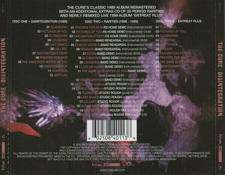 CD Μουσικής The Cure - Disintegration (3 CD) - 8