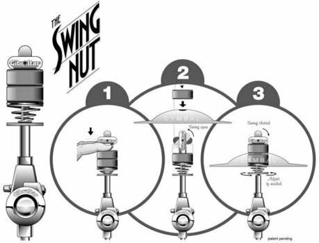 Držač za činele Gibraltar SC-GCA-TP Turning Point Grabber Cymbal Arm - 4