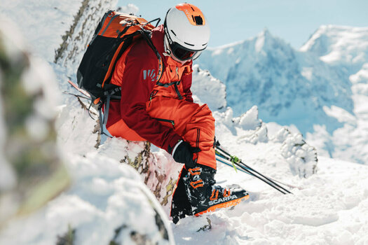 Botas de esquí de travesía Scarpa 4-Quattro SL 120 Black/Orange 26,5 - 9