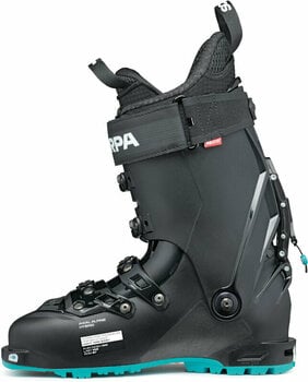 Touring Ski Boots Scarpa 4-Quattro SL Womens 120 Black/Lagoon 23,0 - 3
