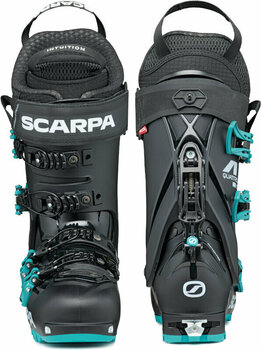 Touring Ski Boots Scarpa 4-Quattro SL Womens 120 Black/Lagoon 23,0 - 4