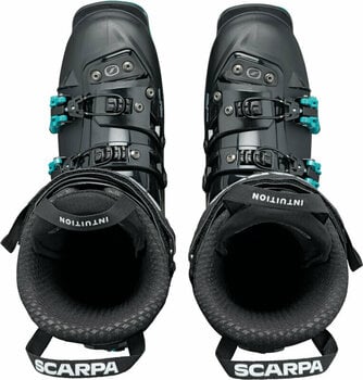 Tourski schoenen Scarpa 4-Quattro SL Womens 120 Black/Lagoon 23,0 - 6