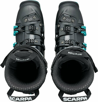 Chaussures de ski de randonnée Scarpa 4-Quattro SL Womens 120 Black/Lagoon 24,0 - 6