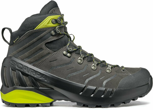 Mens Outdoor Shoes Scarpa Cyclone S GTX Shark/Lime 41,5 Mens Outdoor Shoes - 2