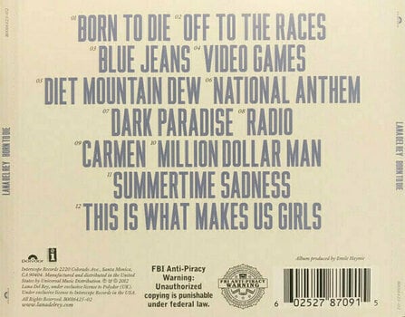 CD musique Lana Del Rey - Born To Die (CD) - 12