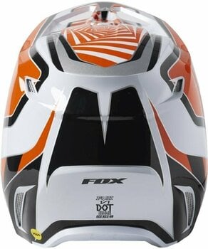 Kask FOX V1 Goat Dot/Ece Helmet Orange Flame S Kask - 4
