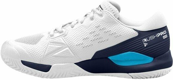 Férfi tenisz cipők Wilson Rush Pro Ace Mens Tennis Shoe White/Peacoat/Vivid Blue 45 1/3 Férfi tenisz cipők - 3