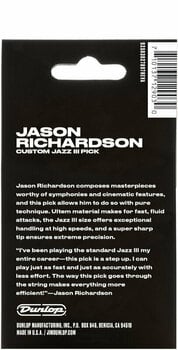 Plektra Dunlop Jason Richardson Custom Jazz III 6 pack Plektra - 2