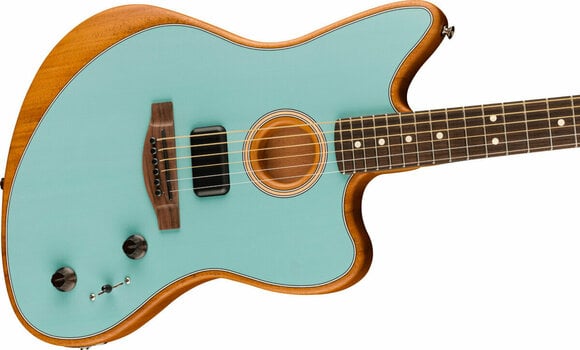 Special Acoustic-electric Guitar Fender Acoustasonic Player Jazzmaster Ice Blue (Just unboxed) - 4