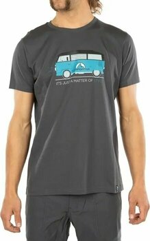 T-shirt outdoor La Sportiva Van M Carbon/Topaz 2XL T-shirt - 3