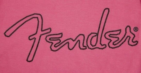 T-Shirt Fender Ladies Tank Top Pink Small - 3