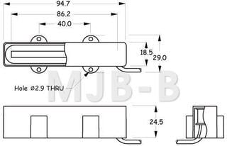 Pick up za bas gitare Partsland MJB-B Black Pick up za bas gitare - 1