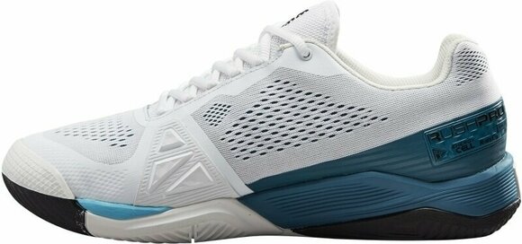 Men´s Tennis Shoes Wilson Rush Pro 4.0 Mens Tennis Shoe White/Blue Coral/Blue Alton 42 Men´s Tennis Shoes - 3