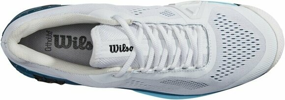 Pánska tenisová obuv Wilson Rush Pro 4.0 Mens Tennis Shoe White/Blue Coral/Blue Alton 42 Pánska tenisová obuv - 5